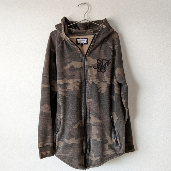 Sik Silk Camouflage Zip Hoodie Bought In The UK - Picture 2 of 5
